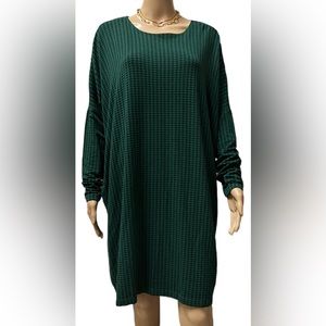 NWT Bryn Walker Women's S, XXS Green Inlet Houndstooth Damien Tunic Dress